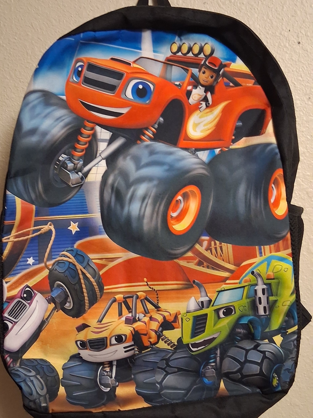 Kids Monster Truck Backpack - Orange & Black 260808